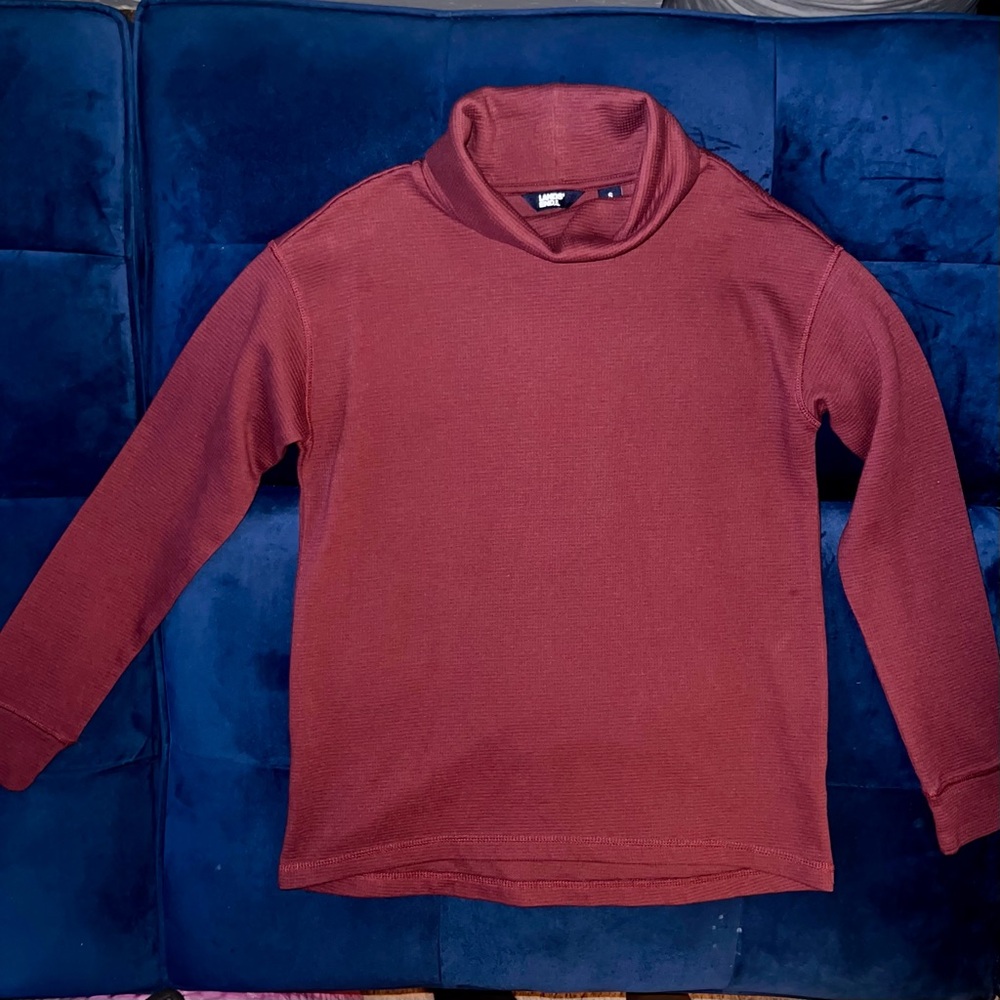 Lands' End Brick Red Turtleneck Sweater - Women’s Small